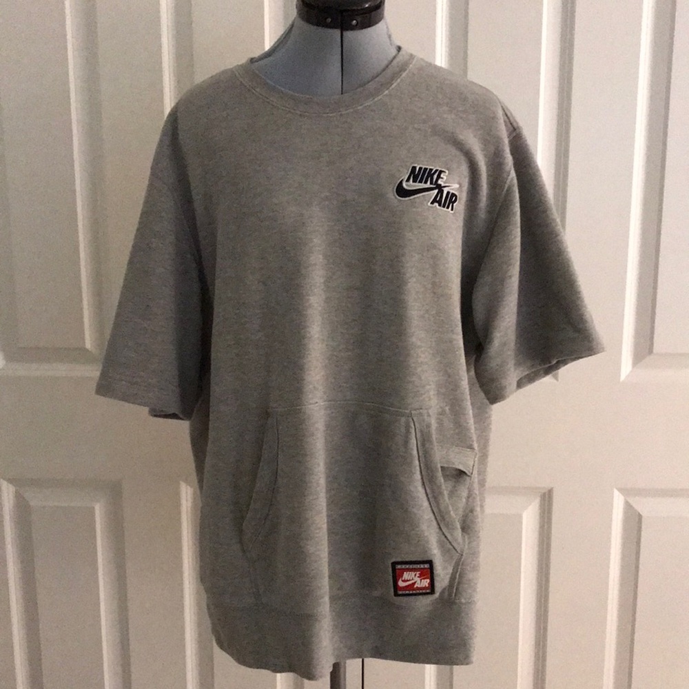 Vintage Nike Air Grey Short Sleeve Sweatshirt XL